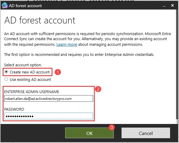 create new ad account