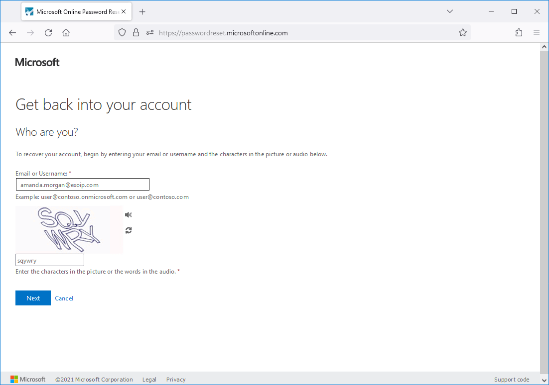 Enable Microsoft Entra Self-Service Password Reset test