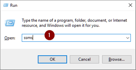 Start SQL Server Management Studio (SSMS) from executable