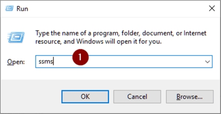 Start SQL Server Management Studio (SSMS) from executable