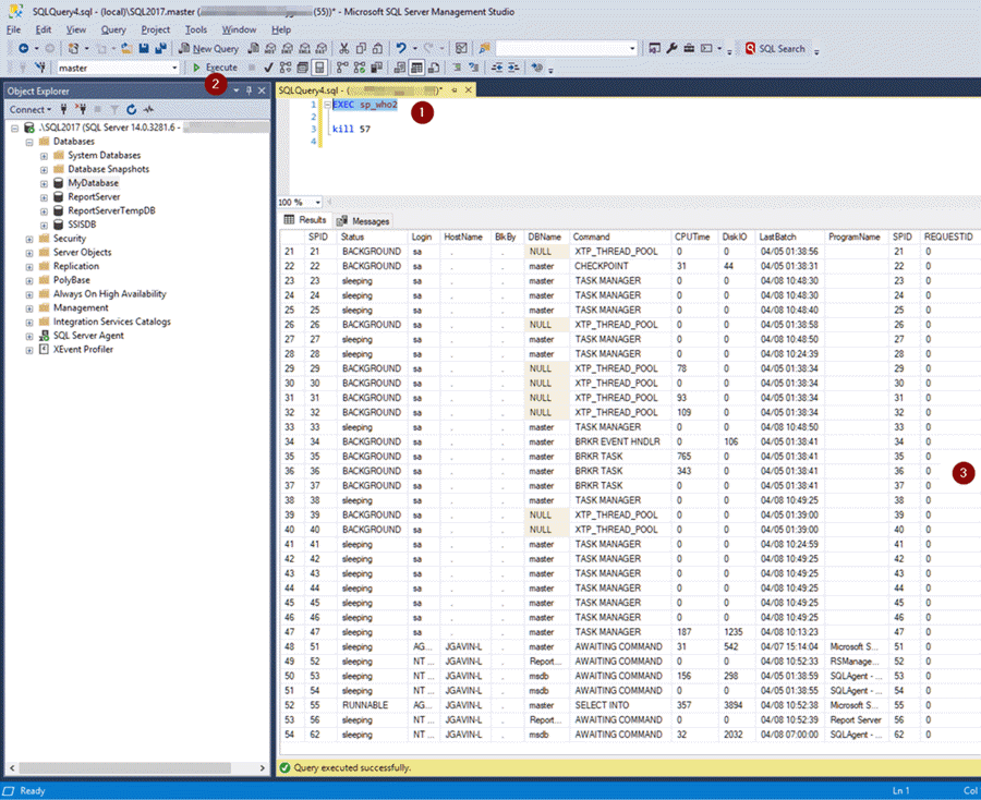 Verify there are no more connections